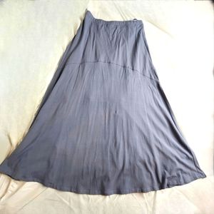 Elegant Gray Maxi Skirt